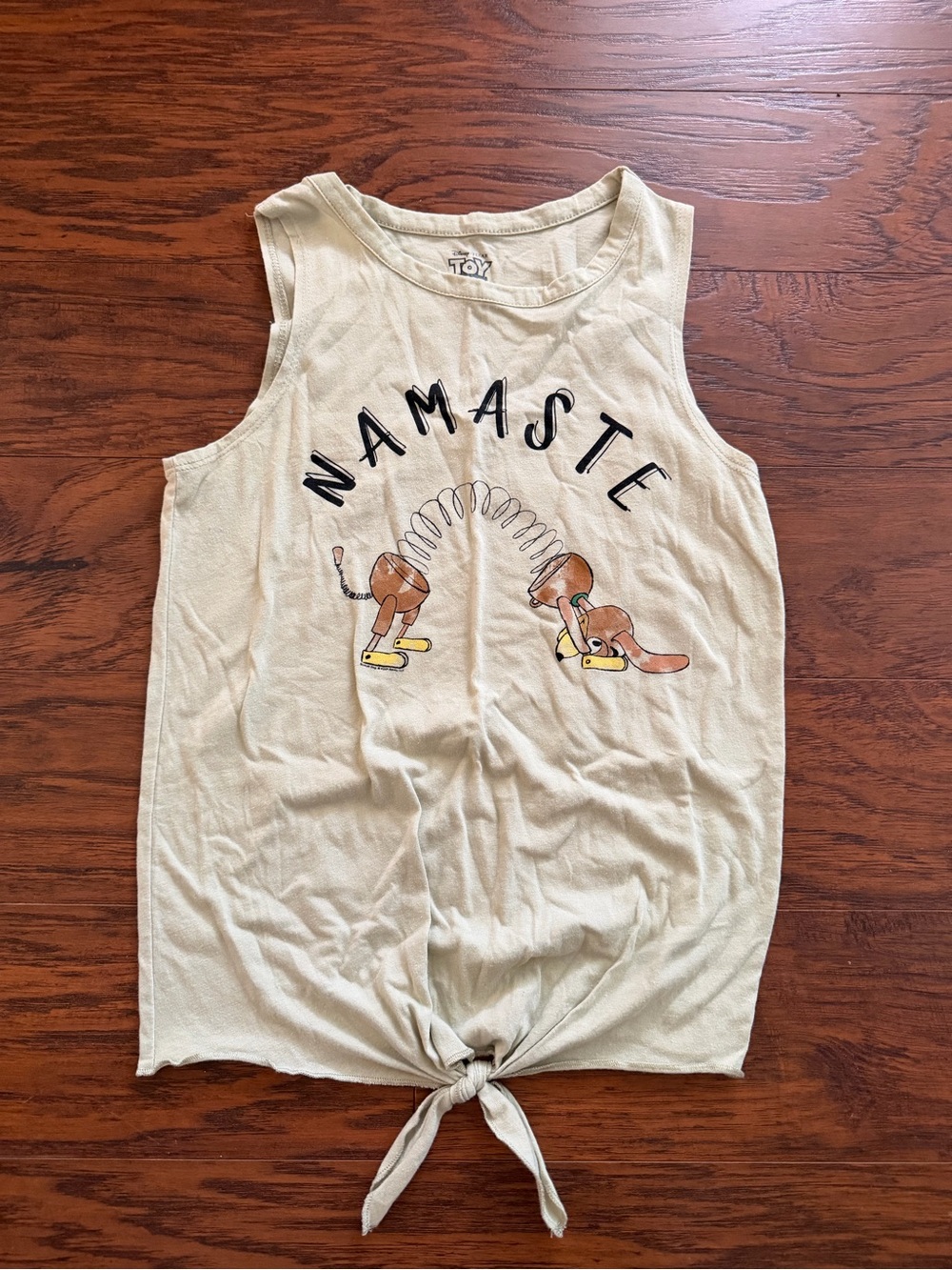 Women’s Toy Story Namaste Graphic Tie-Front Tank Top